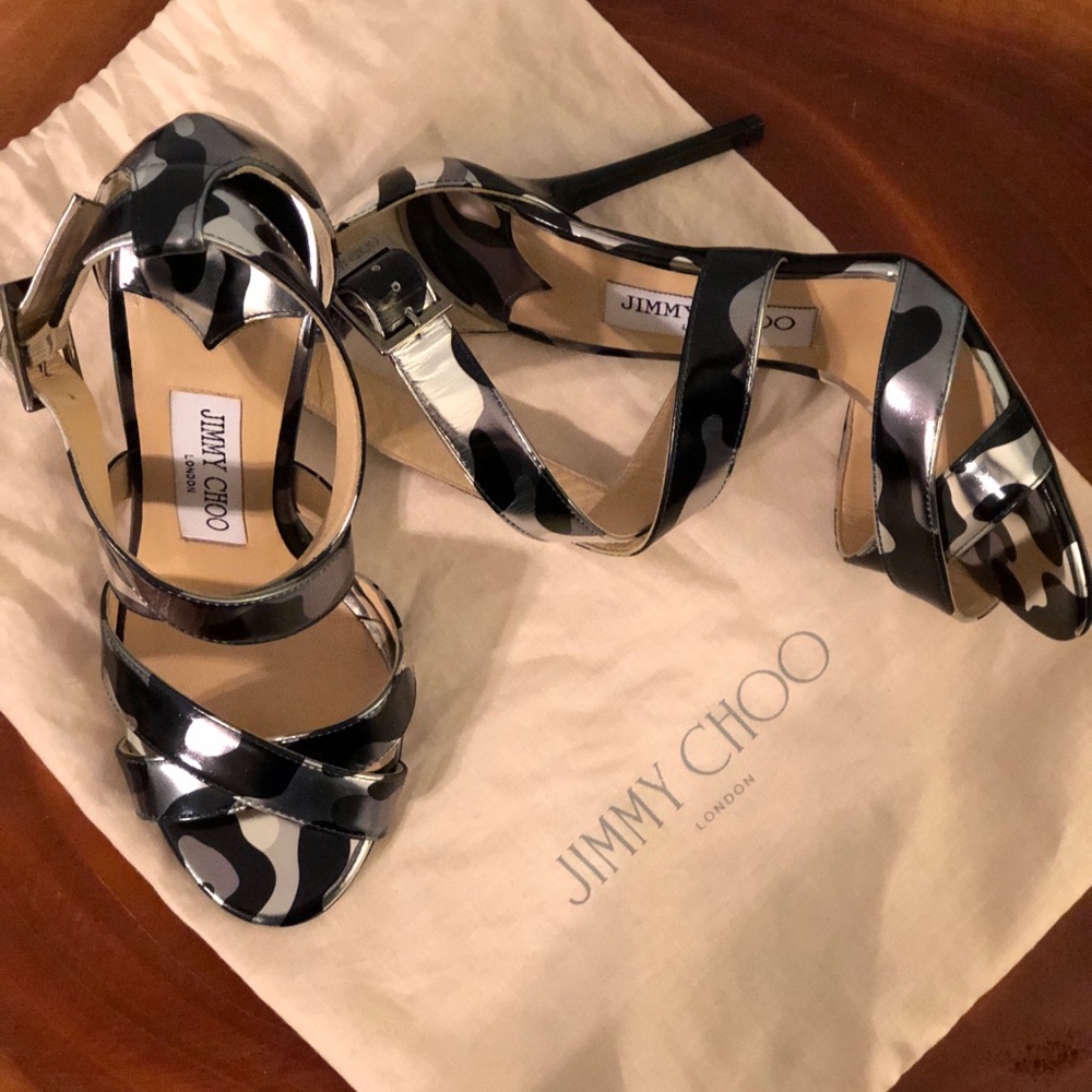 Jimmy Choo | LOTTIE heels | Black/Silver Camo
